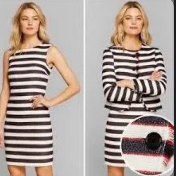 Banana Republic Dresses & Skirts - NWT Banana Republic Dress & Blazer Set in navy & red - Size 4 Dress / 6P Blazer